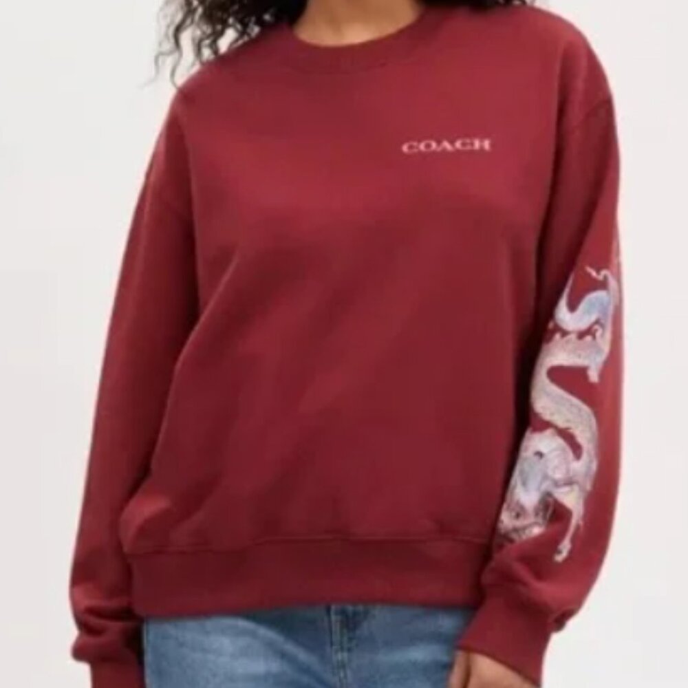 Coach New Year Hoodie Sweatshirt With Dragon